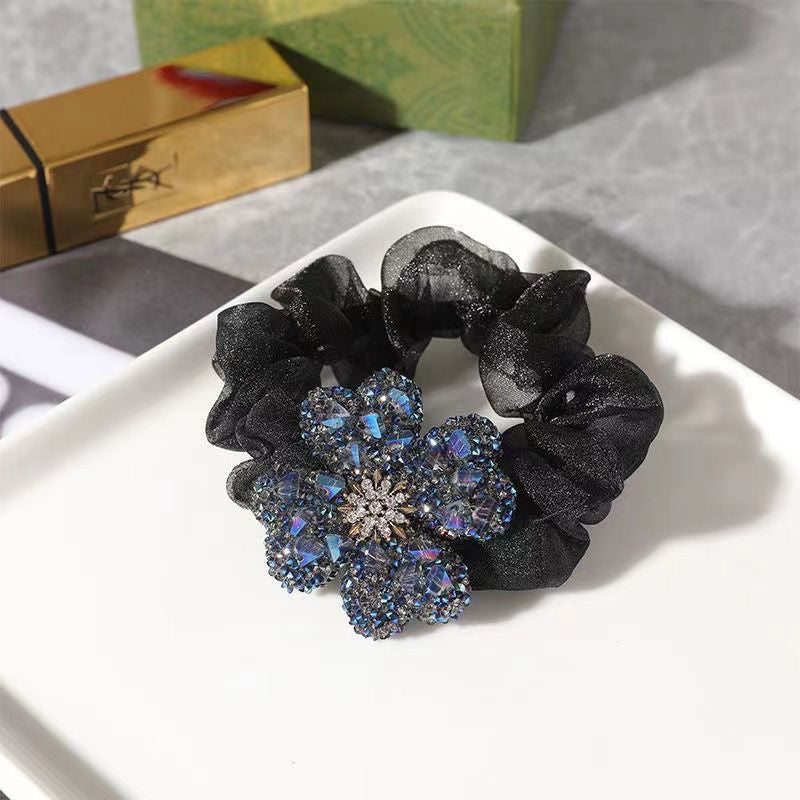 assorted colours of high elastic fabric hair ties