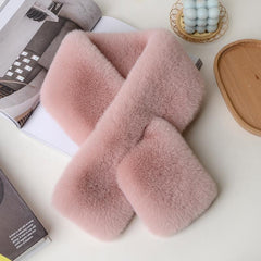 close-up of double-sided scarf fabric