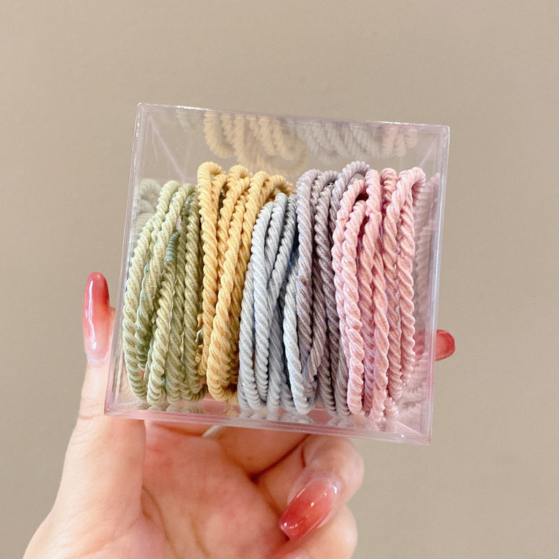Trendy hair ties in multiple colours