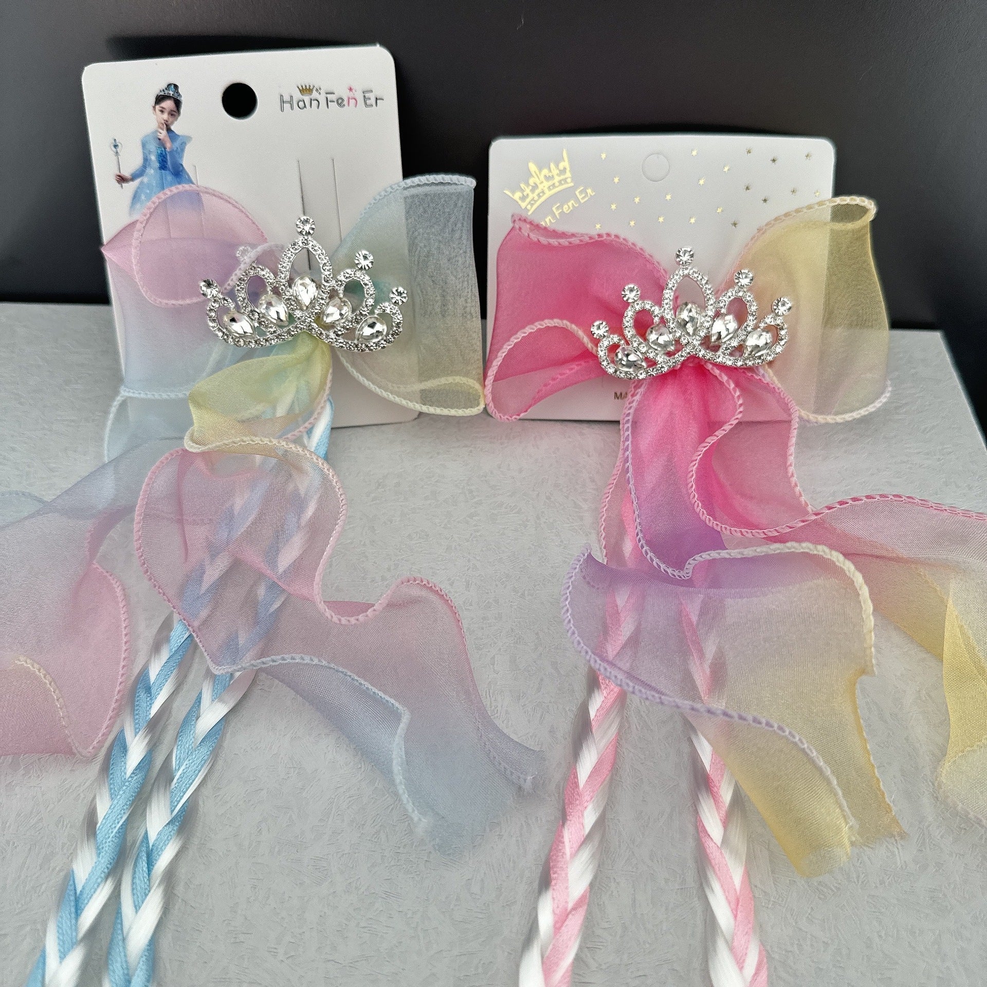 Girls hair clip with floral design