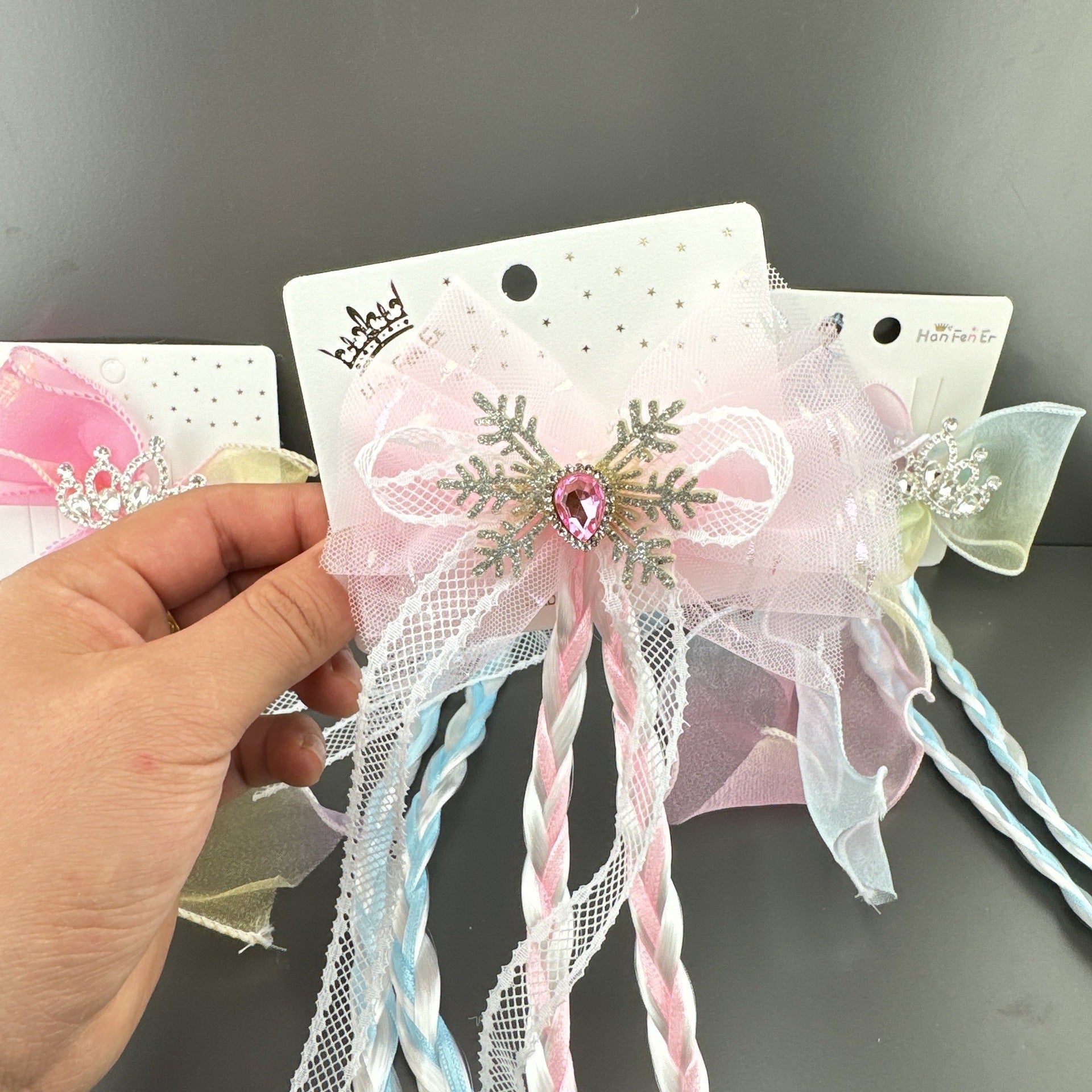 Stylish princess bow hair accessory