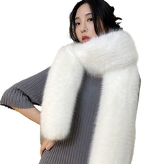 Diverse colour options for faux fur scarves