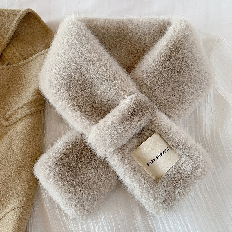 Cozy Faux Fur Rabbit Scarf image 5