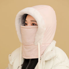 Khaki cycling hat for winter
