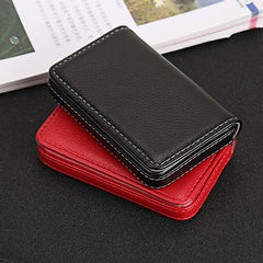 Elegant business card holder with magnetic closure