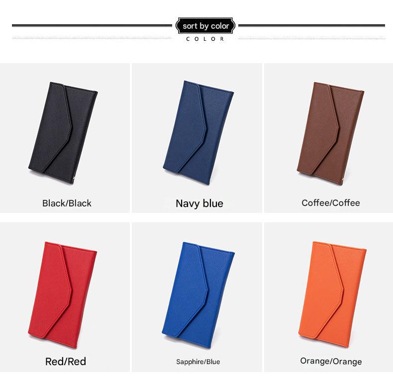 Coffee colour RFID blocking passport wallet