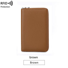 Premium RFID Leather Passport Holder Image 8