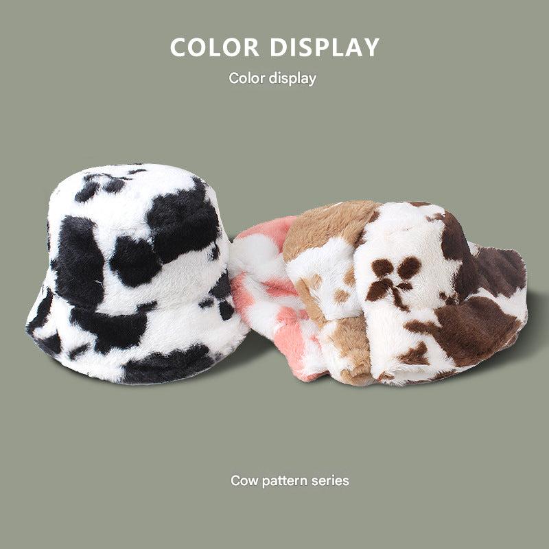 top view of leopard print fisherman's hat