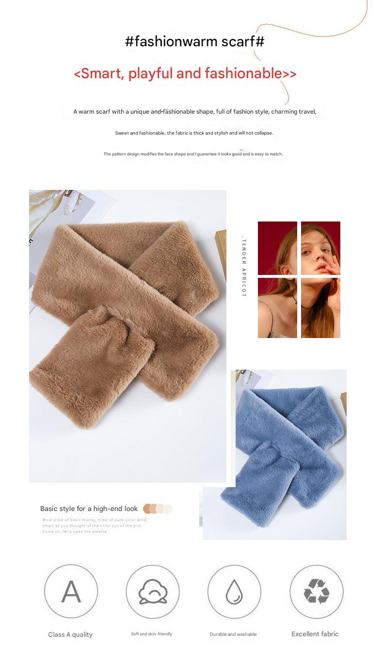 Cozy Multi-Color Faux Fur Scarf Image 5