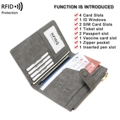 Secure RFID Passport Holder in Pink