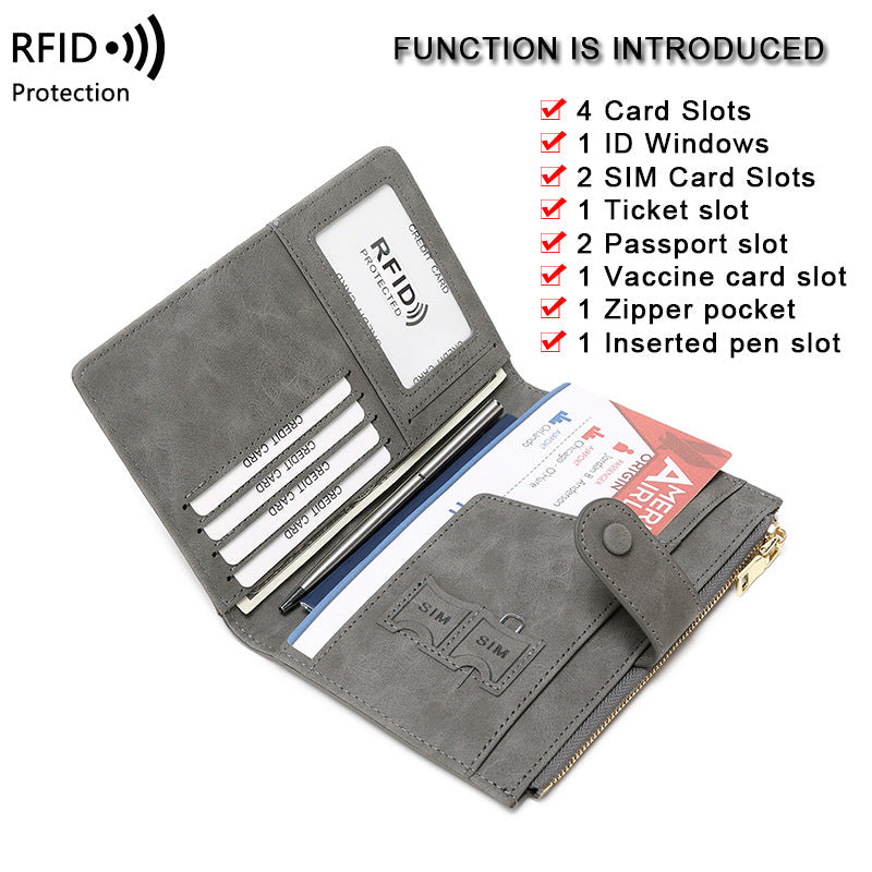 Secure RFID Passport Holder in Pink