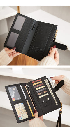 multi-functional travel wallet open view