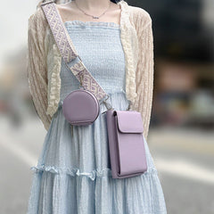 Minimalist crossbody bag in pink
