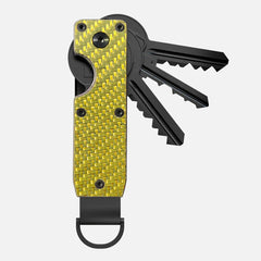 Promotional aluminium key holder with custom branding