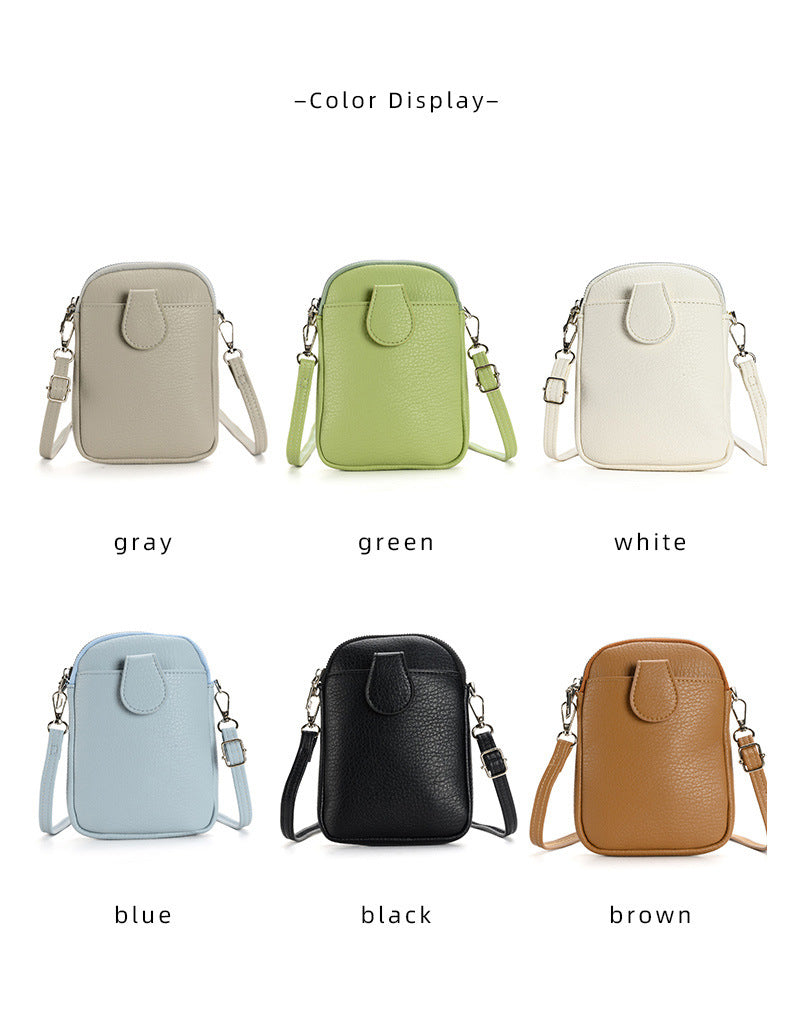 Multiple stylish mini bags on display