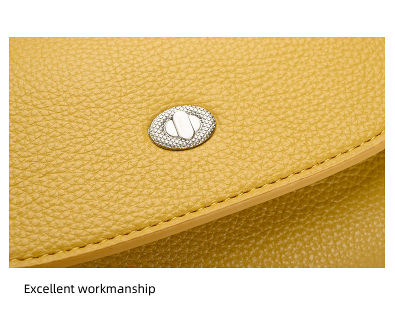 Women's shoulder bag in yellow
