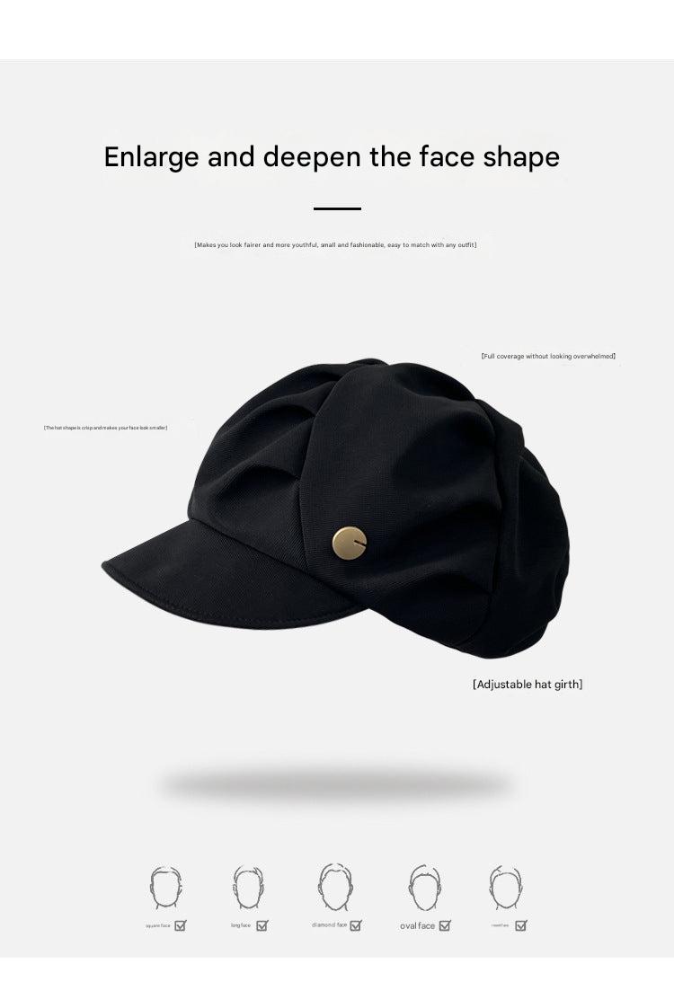 Polyester beret hat for women