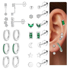 women wearing stylish star earrings