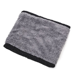 Stylish winter neck warmer in grey colour