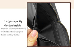 Interior design showcasing card slots and cash compartment