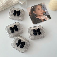 Portable contact lens case for travel