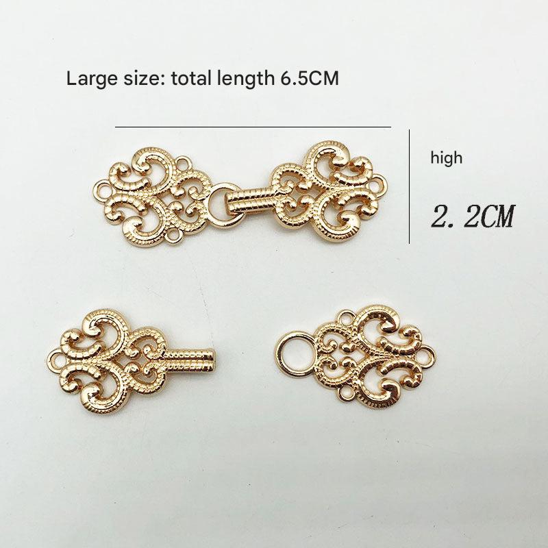 Stylish metal clasps for Hanfu