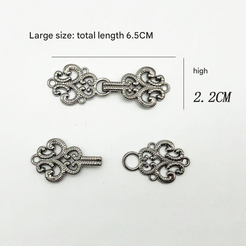 Durable metal clasp on Qipao