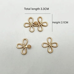 Stylish clasp displayed on costume