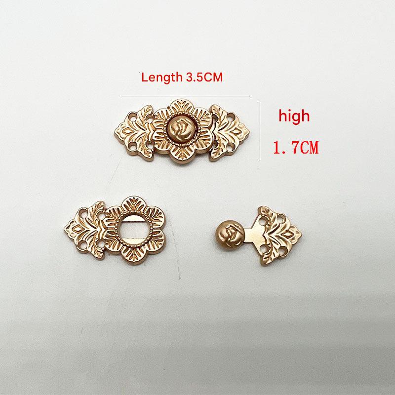 Clasp fastening on a Hanfu dress