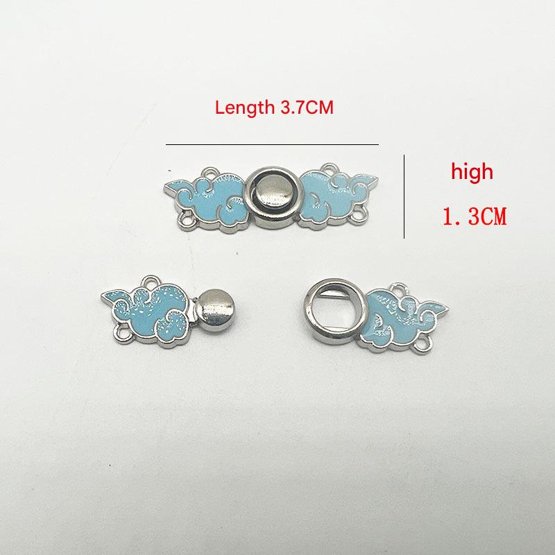 Metal clasp in antique bronze