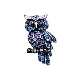Gold Owl Brooch Displaying Elegance
