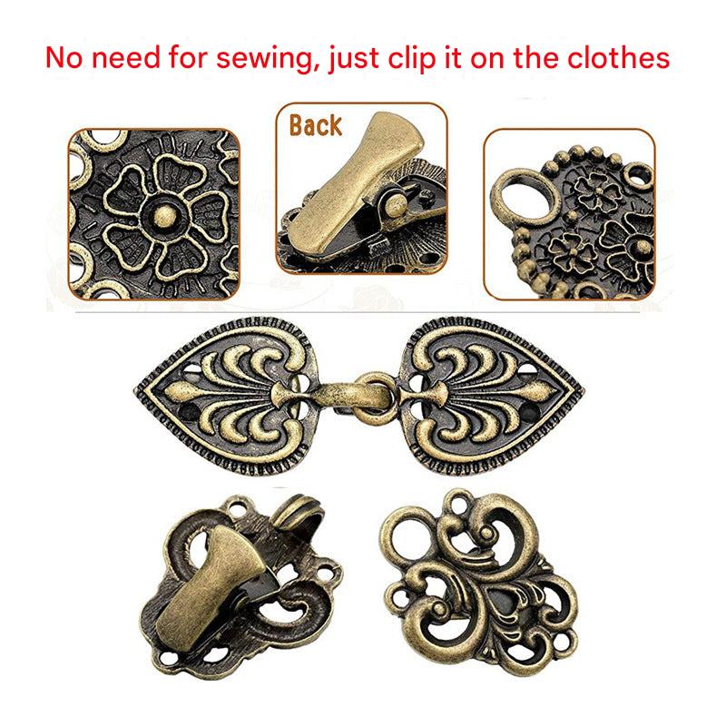 Close-up of elegant scarf clip