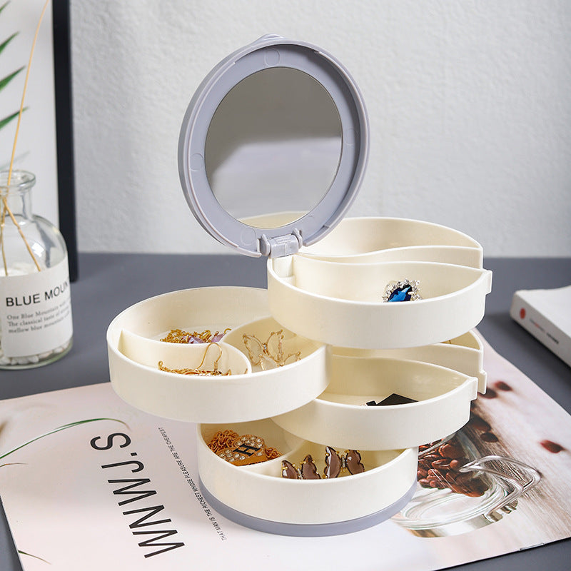 Stacked layers of multi-layer jewellery storage box
